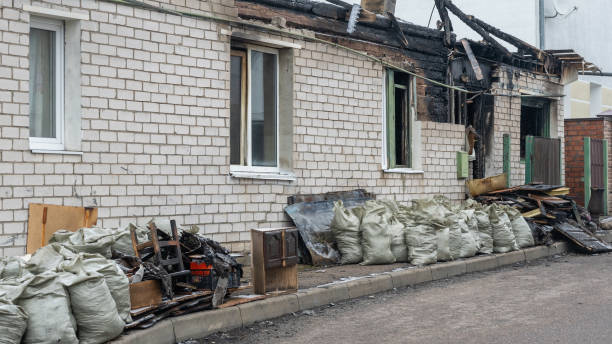 Professional Fire Damage Removal technician working in Venice, FL